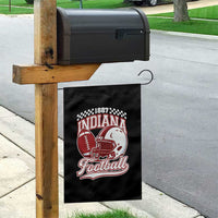 Indiana Pride Football Lover Garden Flag Retro IN for Sport Fans