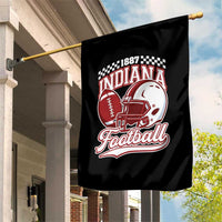 Indiana Pride Football Lover Garden Flag Retro IN for Sport Fans