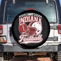 Indiana Pride Football Lover Spare Tire Cover Retro IN for Sport Fans