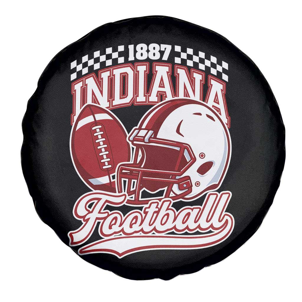 Indiana Pride Football Lover Spare Tire Cover Retro IN for Sport Fans