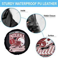 Indiana Pride Football Lover Spare Tire Cover Retro IN for Sport Fans