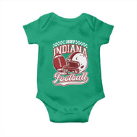 Indiana Pride Football Lover Baby Onesie Retro IN for Sport Fans