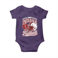 Indiana Pride Football Lover Baby Onesie Retro IN for Sport Fans