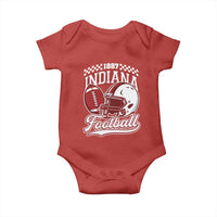 Indiana Pride Football Lover Baby Onesie Retro IN for Sport Fans