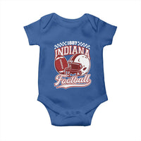 Indiana Pride Football Lover Baby Onesie Retro IN for Sport Fans