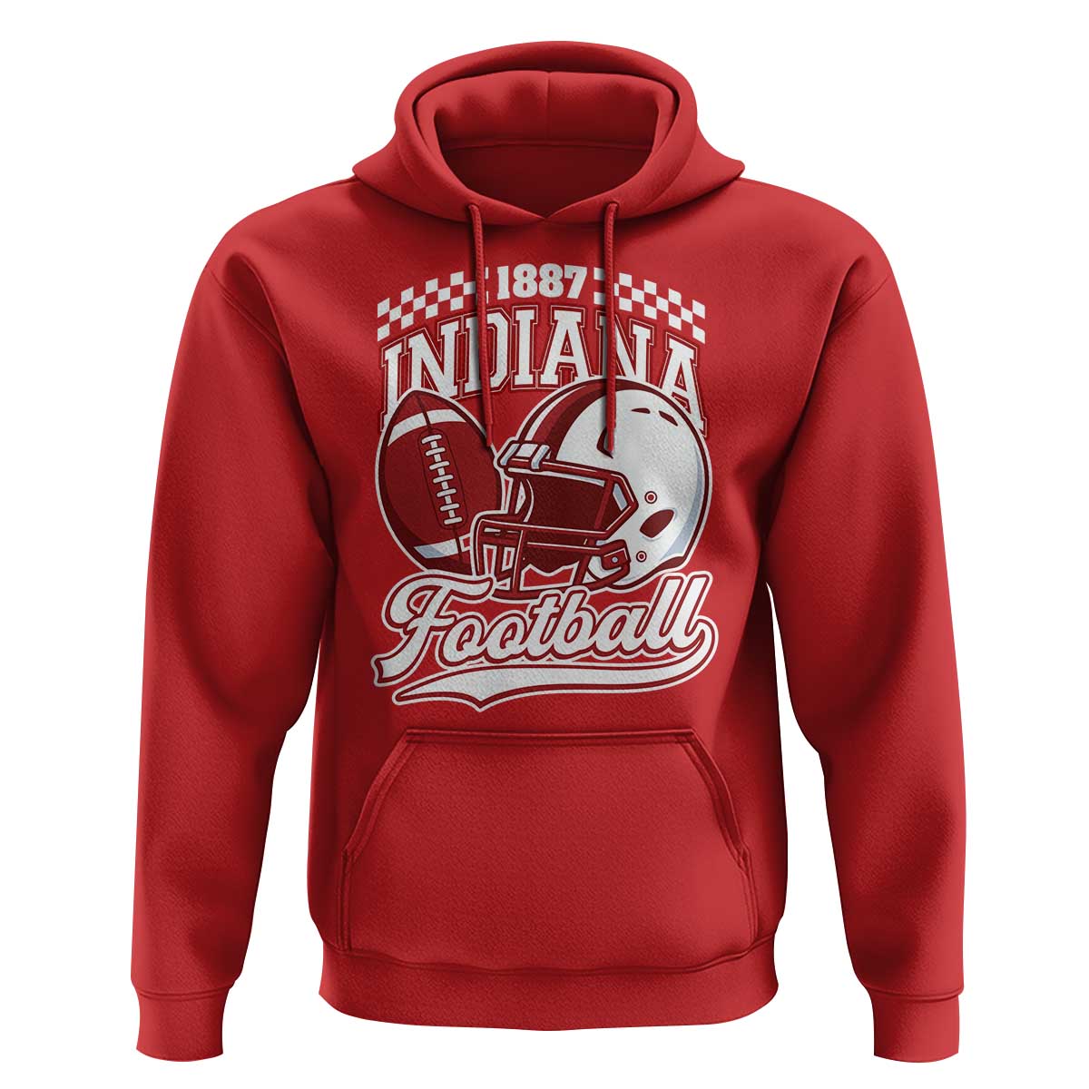 Indiana Pride Football Lover Hoodie Retro IN for Sport Fans