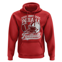 Indiana Pride Football Lover Hoodie Retro IN for Sport Fans