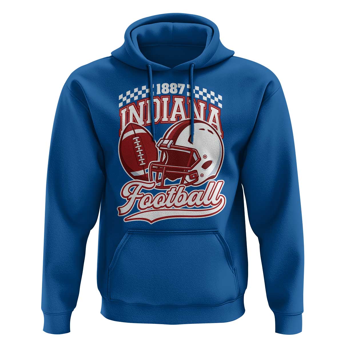 Indiana Pride Football Lover Hoodie Retro IN for Sport Fans
