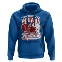 Indiana Pride Football Lover Hoodie Retro IN for Sport Fans