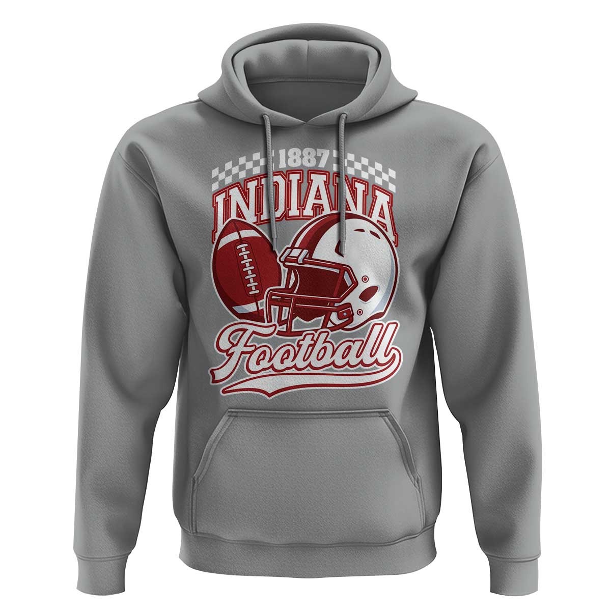 Indiana Pride Football Lover Hoodie Retro IN for Sport Fans