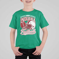Indiana Pride Football Lover T Shirt For Kid Retro IN for Sport Fans