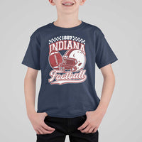 Indiana Pride Football Lover T Shirt For Kid Retro IN for Sport Fans