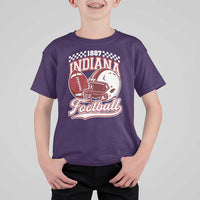Indiana Pride Football Lover T Shirt For Kid Retro IN for Sport Fans