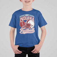 Indiana Pride Football Lover T Shirt For Kid Retro IN for Sport Fans