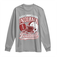 Indiana Pride Football Lover Long Sleeve Shirt Retro IN for Sport Fans