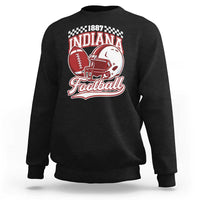 Indiana Pride Football Lover Sweatshirt Retro IN for Sport Fans