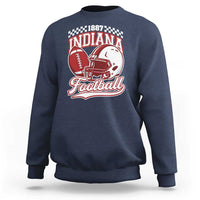 Indiana Pride Football Lover Sweatshirt Retro IN for Sport Fans