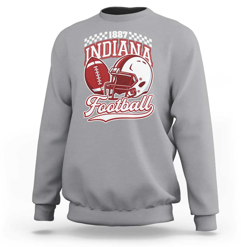 Indiana Pride Football Lover Sweatshirt Retro IN for Sport Fans