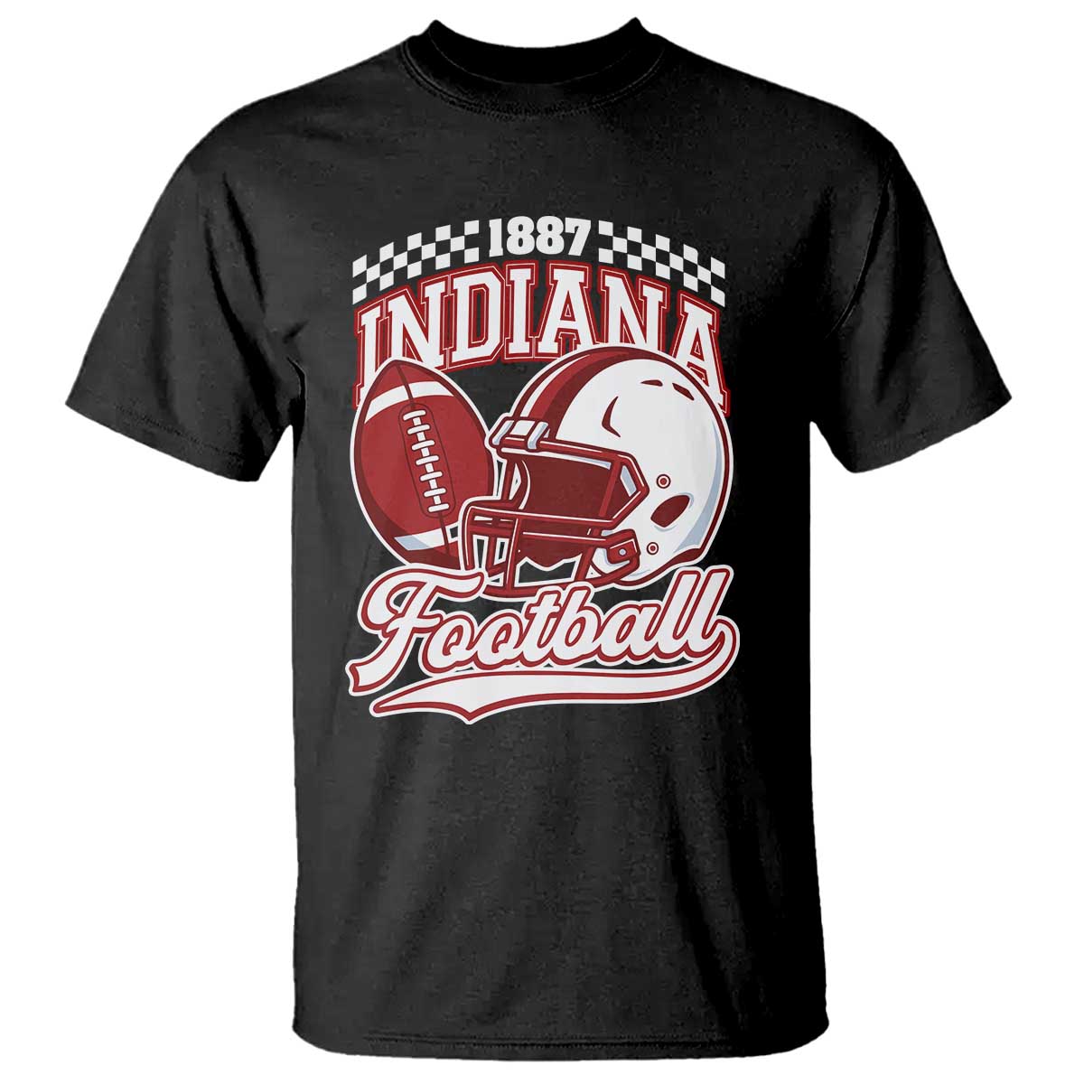 Indiana Pride Football Lover T Shirt Retro IN for Sport Fans