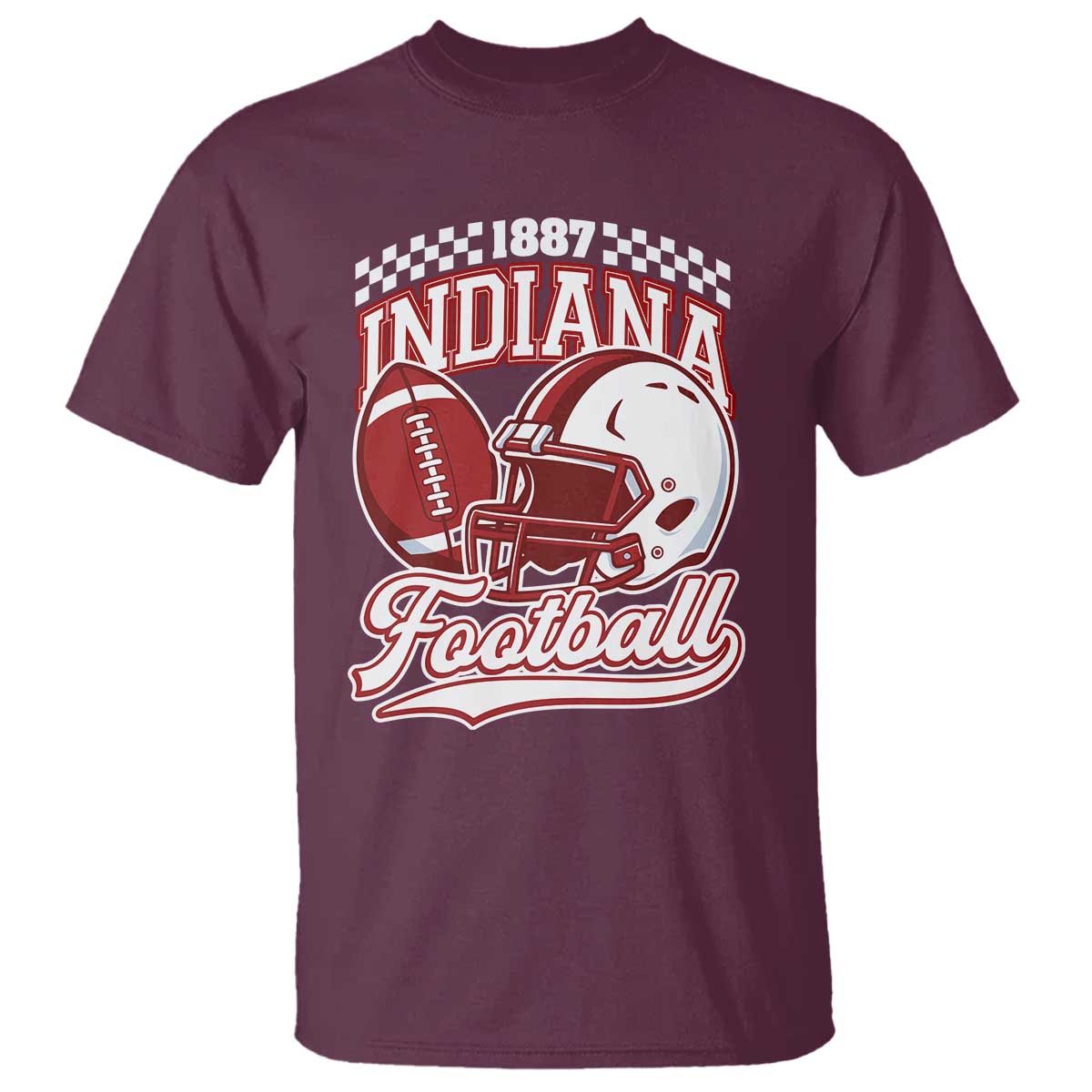 Indiana Pride Football Lover T Shirt Retro IN for Sport Fans
