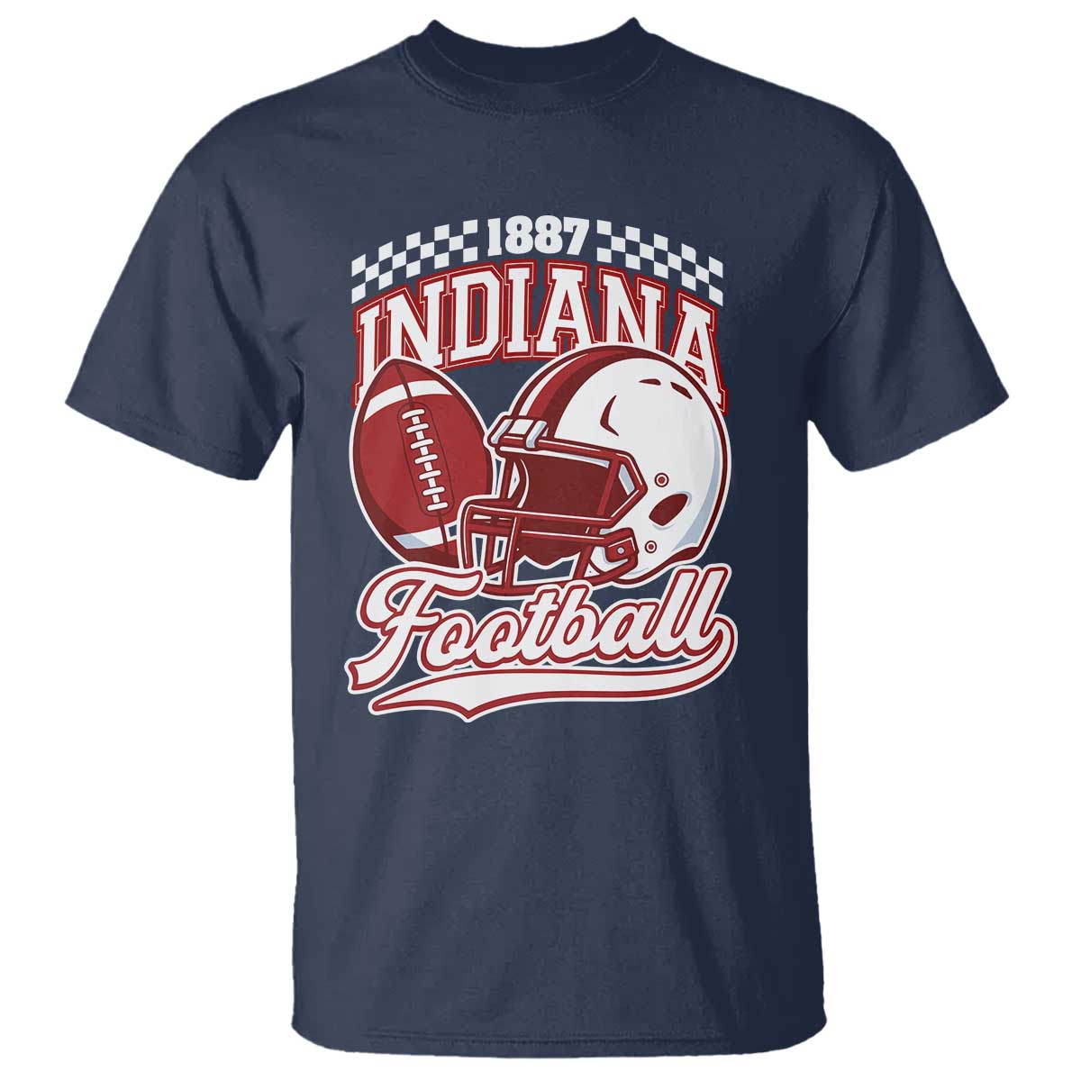 Indiana Pride Football Lover T Shirt Retro IN for Sport Fans