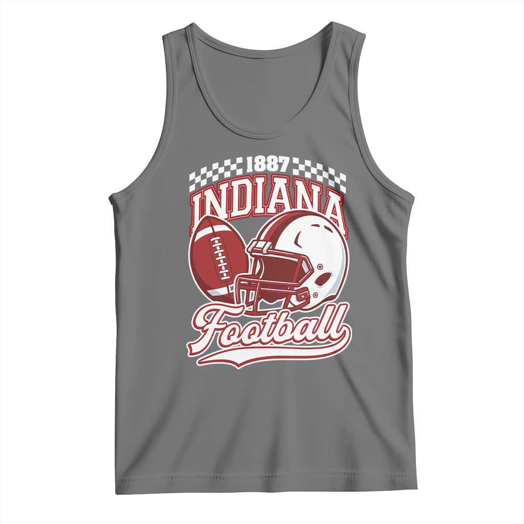 Indiana Pride Football Lover Tank Top Retro IN for Sport Fans