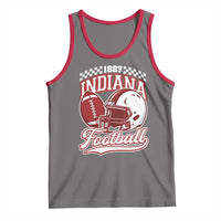 Indiana Pride Football Lover Tank Top Retro IN for Sport Fans