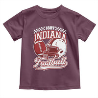 Indiana Pride Football Lover Toddler T Shirt Retro IN for Sport Fans