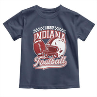 Indiana Pride Football Lover Toddler T Shirt Retro IN for Sport Fans