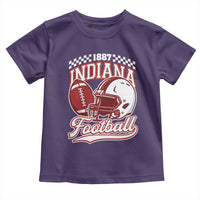Indiana Pride Football Lover Toddler T Shirt Retro IN for Sport Fans