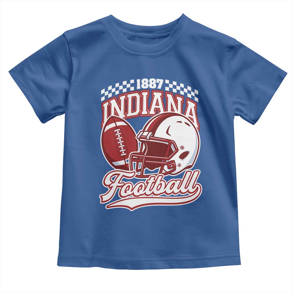 Indiana Pride Football Lover Toddler T Shirt Retro IN for Sport Fans