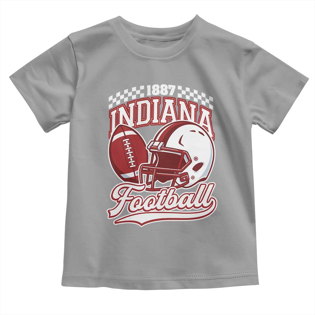 Indiana Pride Football Lover Toddler T Shirt Retro IN for Sport Fans