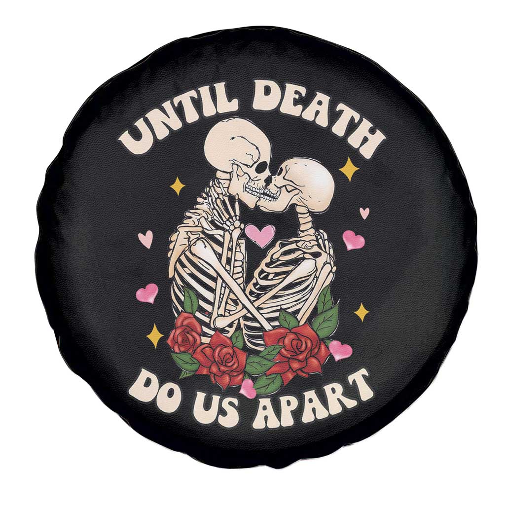 Couple Skeleton Spare Tire Cover Until Death Do Us Apart Valentines Halloween