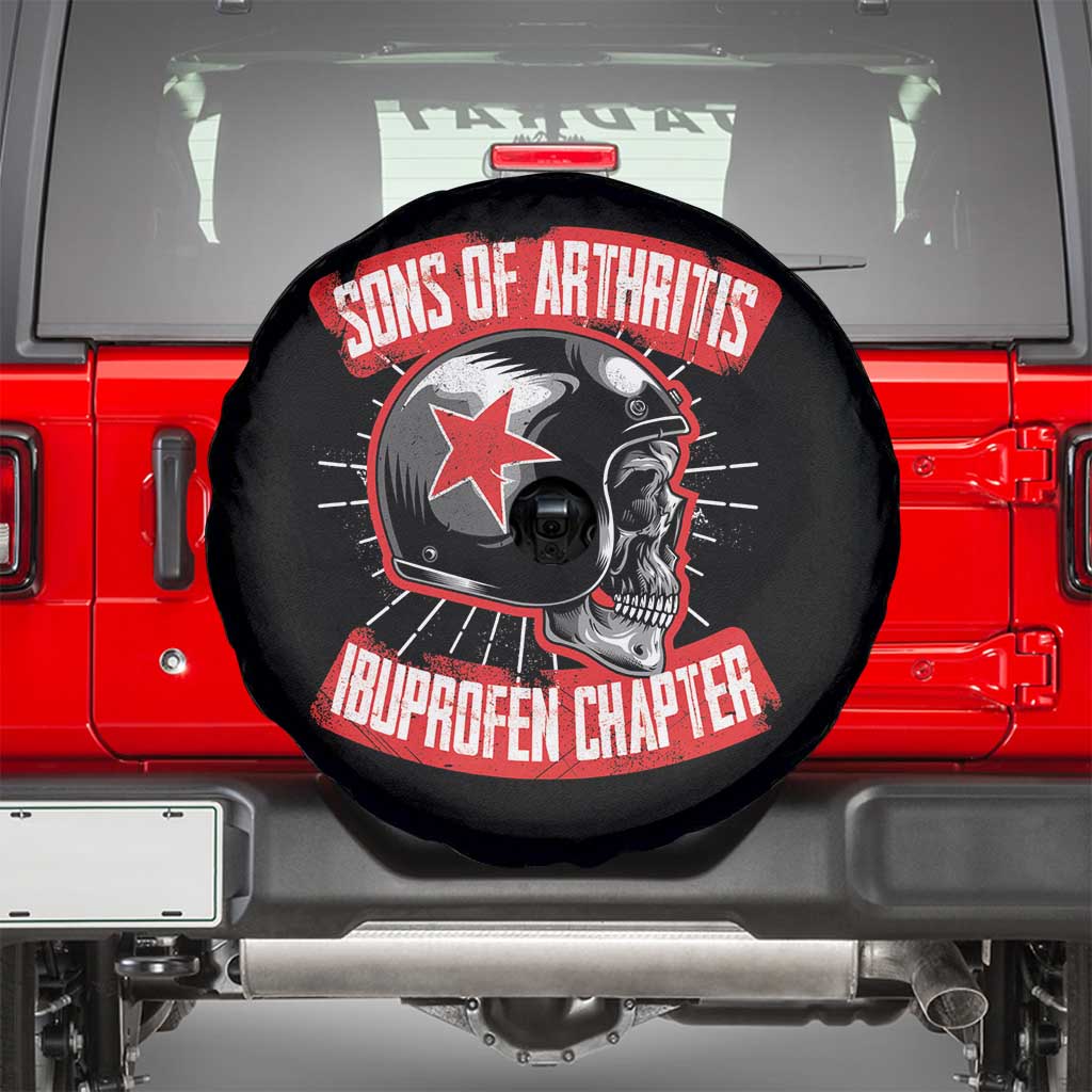 Biker Skull Spare Tire Cover Sons Of Arthritis Ibuprofen Chapter