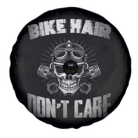 Biker Skull Spare Tire Cover Bike Hair Don't Care
