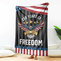 250 Years of Freedom 1776 2026 Patriotic Eagle Throw Blanket USA 250th Anniversary Celebration