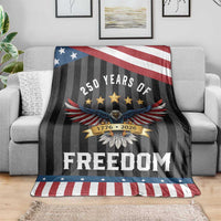 250 Years of Freedom 1776 2026 Patriotic Eagle Throw Blanket USA 250th Anniversary Celebration