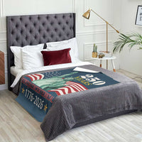 250 Years Semiquincentennial 1776 2026 Throw Blanket Statue of Liberty Patriotic Celebration