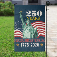 250 Years Semiquincentennial 1776 2026 Garden Flag Statue of Liberty Patriotic Celebration