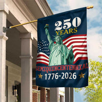 250 Years Semiquincentennial 1776 2026 Garden Flag Statue of Liberty Patriotic Celebration