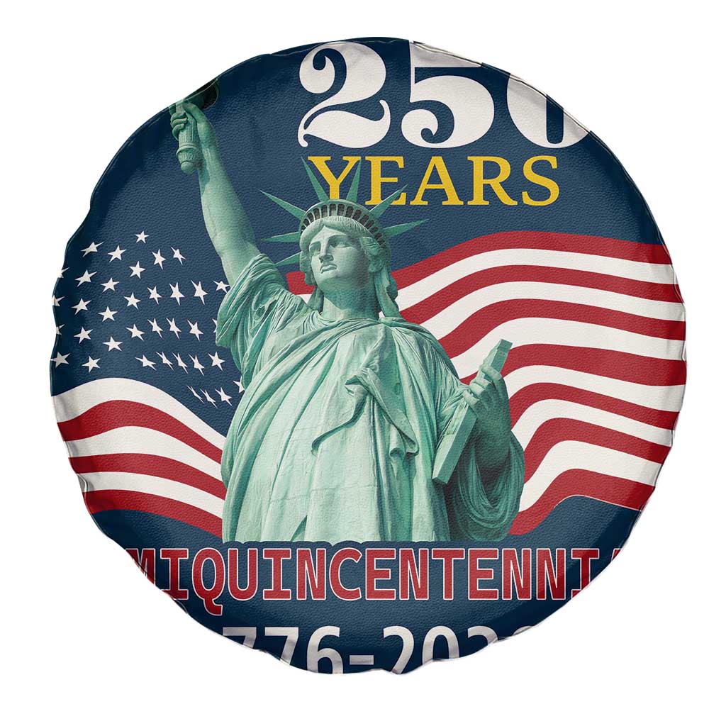 250 Years Semiquincentennial 1776 2026 Spare Tire Cover Statue of Liberty Patriotic Celebration