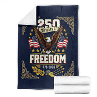 250 Years of Freedom 1776 2026 Patriotic Eagle Throw Blanket America 250th Anniversary Tribute