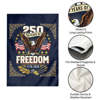 250 Years of Freedom 1776 2026 Patriotic Eagle Garden Flag America 250th Anniversary Tribute