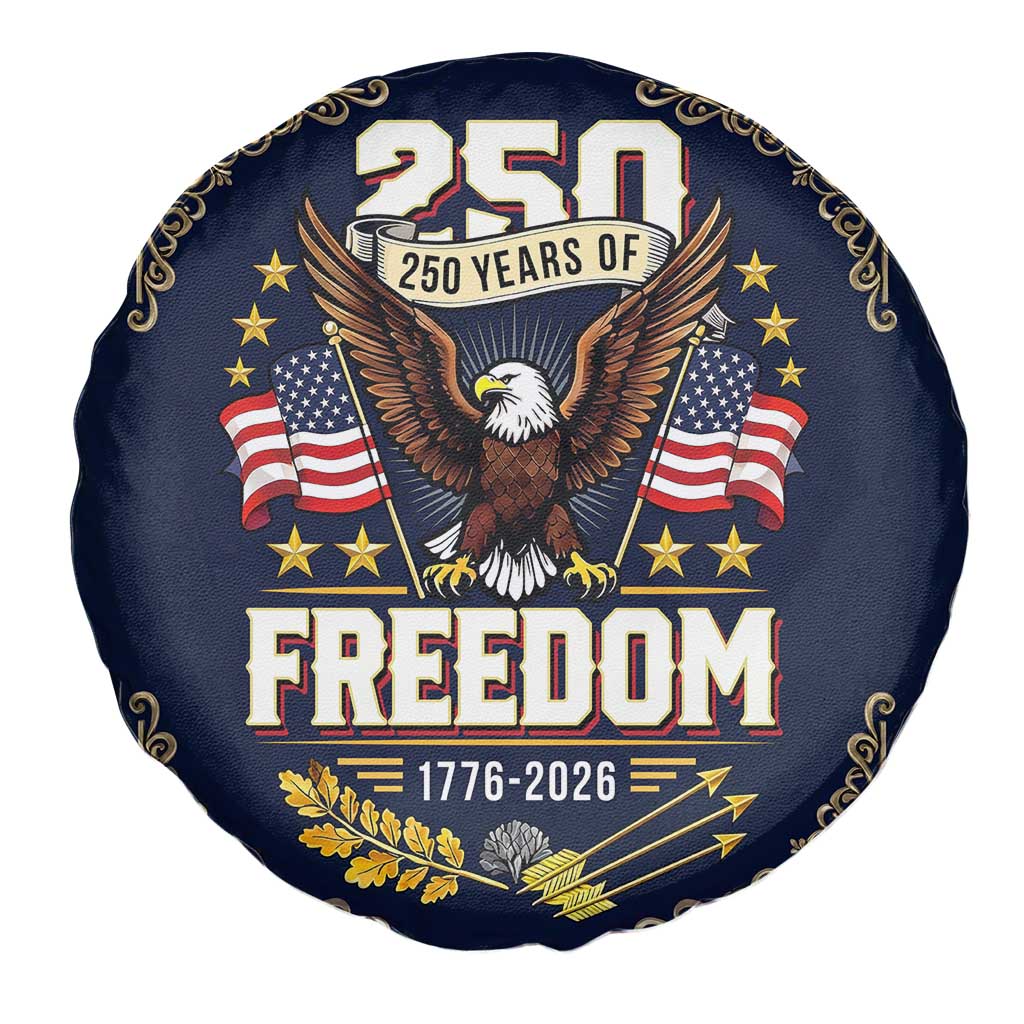 250 Years of Freedom 1776 2026 Patriotic Eagle Spare Tire Cover America 250th Anniversary Tribute
