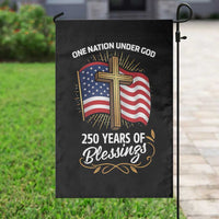One Nation Under God USA 250th Anniversary Garden Flag 250 Years of Blessings 1776 2026 Patriotic Faith