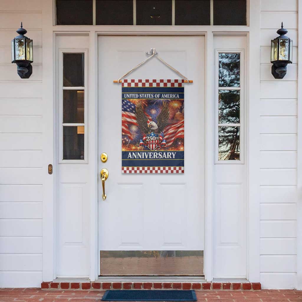 United States of America 250th Anniversary Garden Flag USA 1776 2026 Patriotic Eagle Fireworks