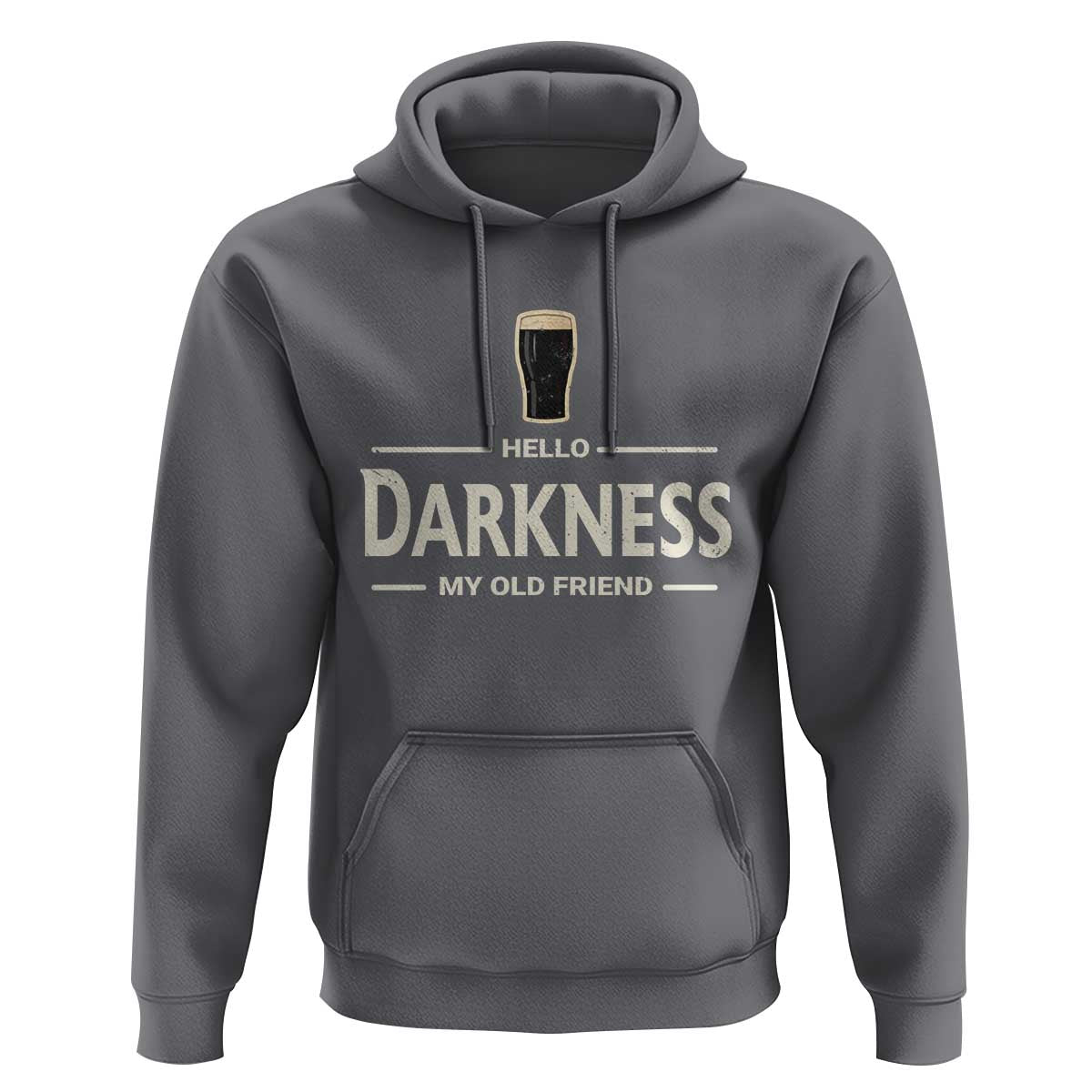 Hello Darkness My Old Friend Funny Stout Beer Lover Hoodie Craft Brew Fans