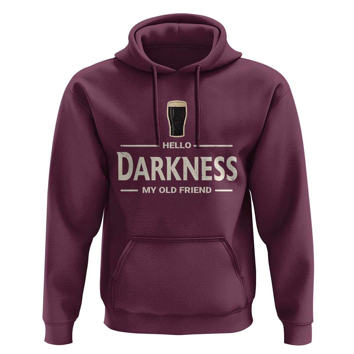 Hello Darkness My Old Friend Funny Stout Beer Lover Hoodie Craft Brew Fans