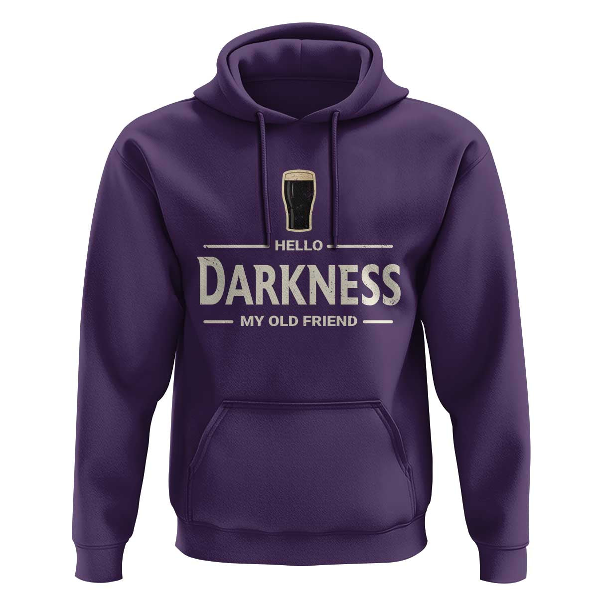Hello Darkness My Old Friend Funny Stout Beer Lover Hoodie Craft Brew Fans