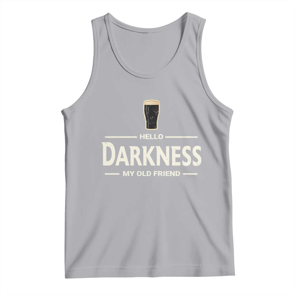 Hello Darkness My Old Friend Funny Stout Beer Lover Tank Top Craft Brew Fans